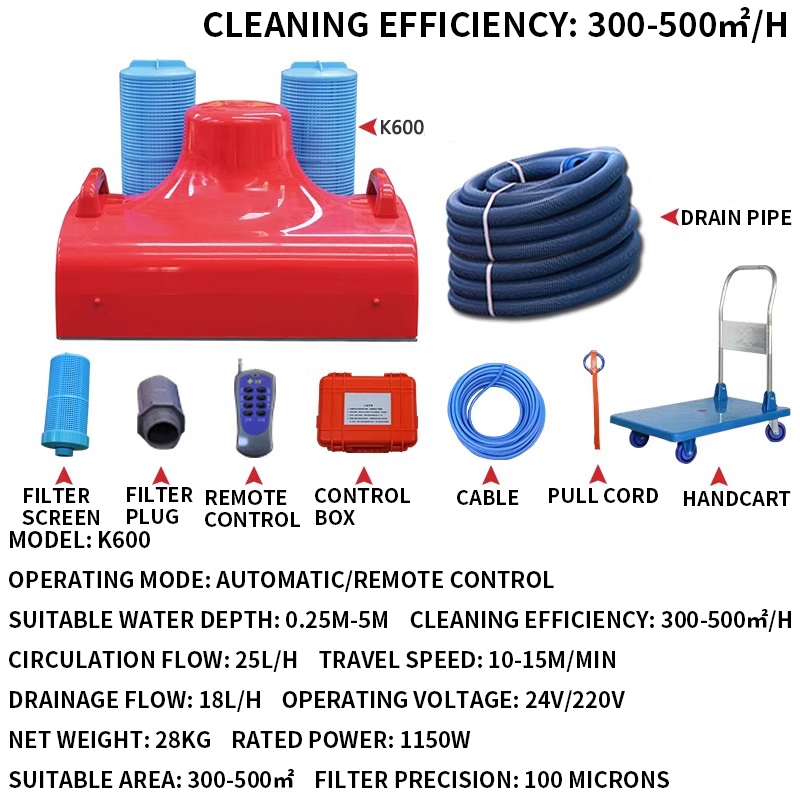 Outdoor Power Vacuum - Pool Vacuum Cleaner Water Turtle High-Power