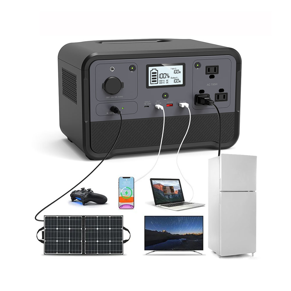 Outdoor Power Inverter - 700W AC Input Solar Generator LiFePo4