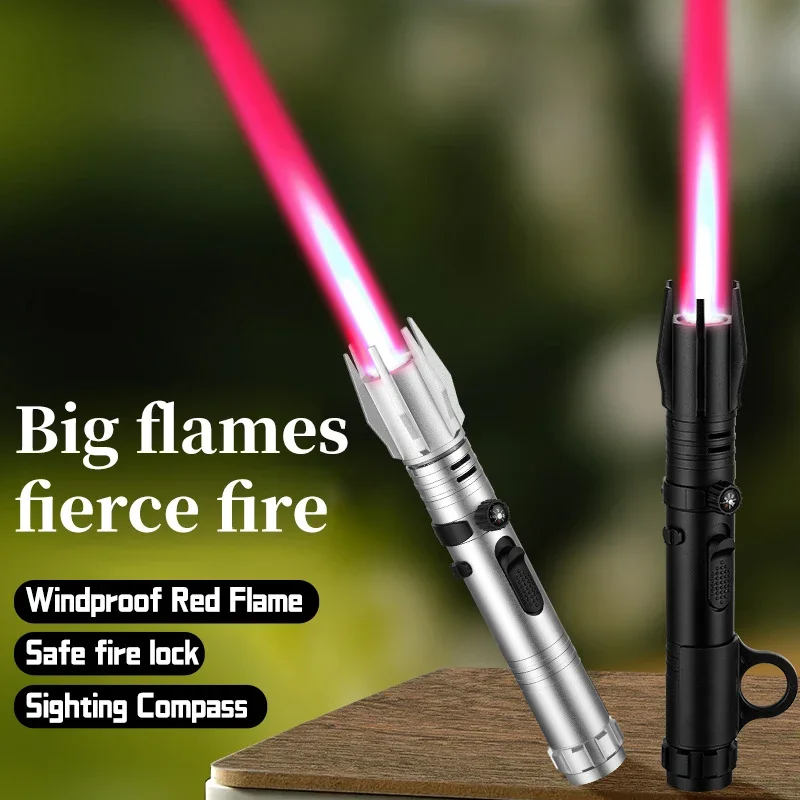Outdoor Power Solutions - Metal Lightsaber Style Gas Lighter Powerful