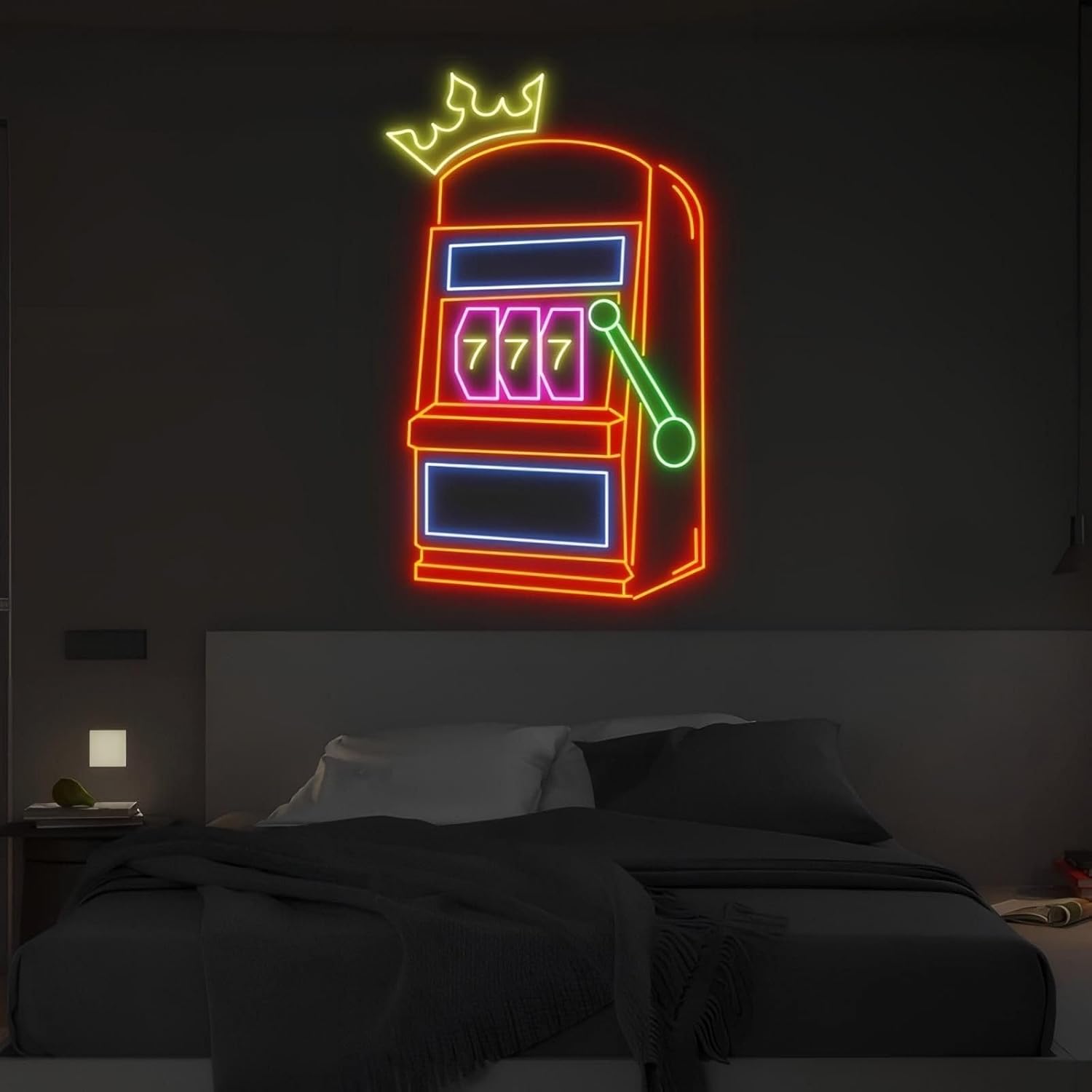 Slot Machine Neon Sign Game Ic - огляд і ціна Outdoor Power Garage