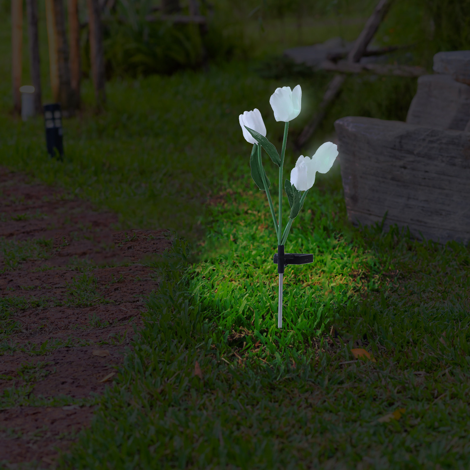 Solar Garden Stake Lights Tuli - огляд і ціна Outdoor Power Stake