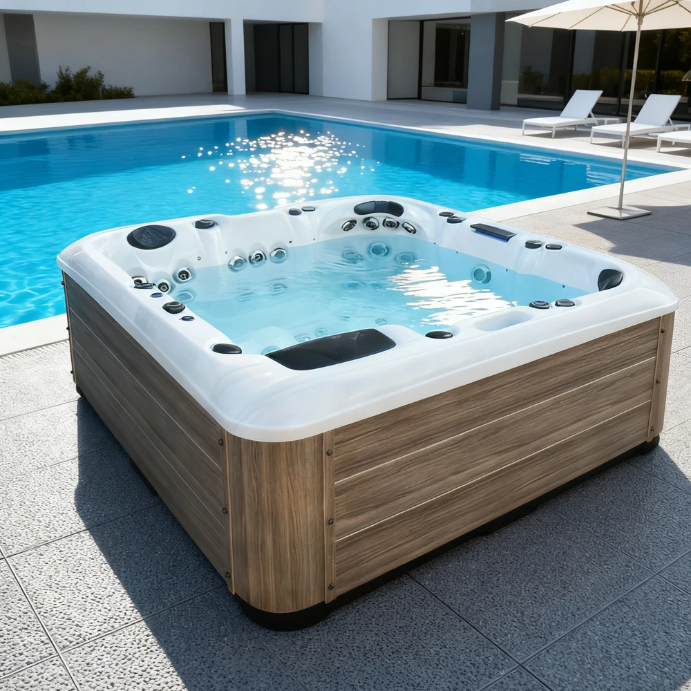 Sunrans Acrylic Spa Tubs 64pcs - огляд і ціна Outdoor Power For Hot Tub