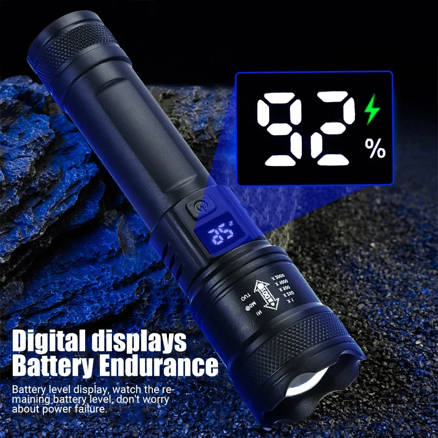 9900LM Powerful LED Flashlight - огляд і ціна Outdoor Usb Power Bank