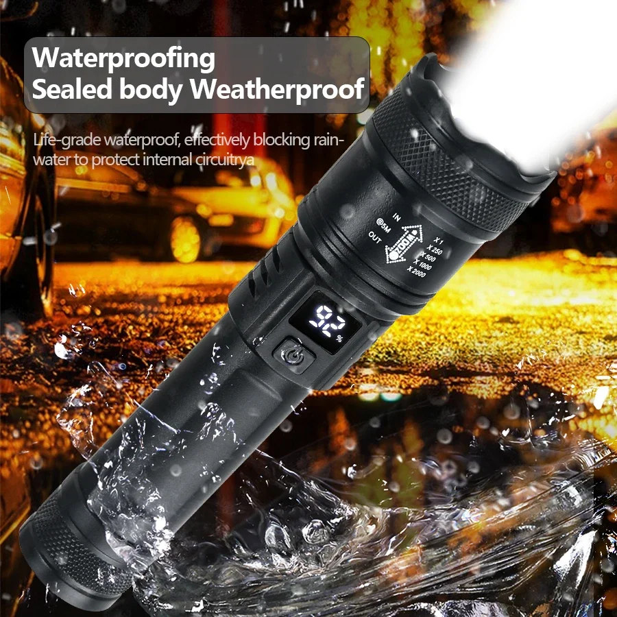 9900LM Powerful LED Flashlight - огляд і ціна Outdoor Usb Power Bank
