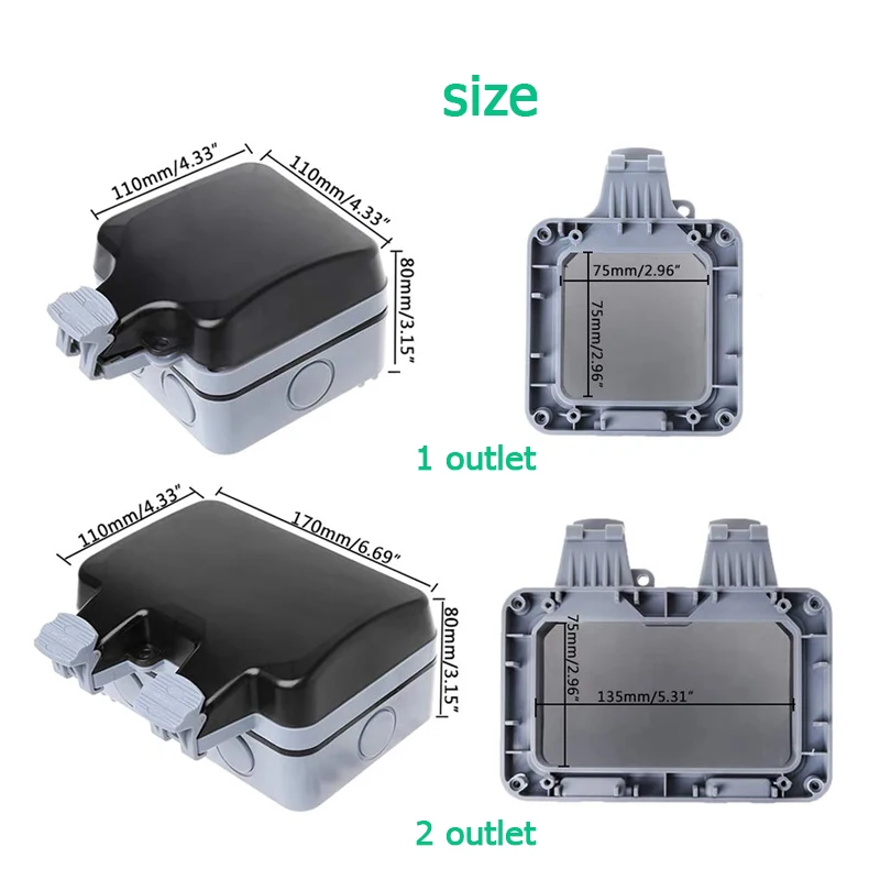 EU KR Outdoor Wall Waterproof  - огляд і ціна Outdoor Power Plus
