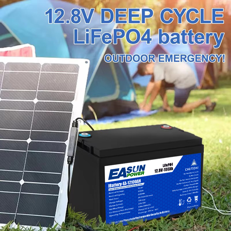 EASUN POWER 12V 100Ah LiFePO4  - огляд і ціна Outdoor Power Inverter