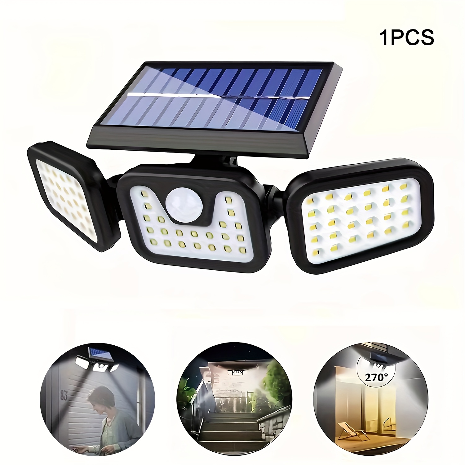 74 LED Solar Powered Motion Se - огляд і ціна Outdoor Power Garage