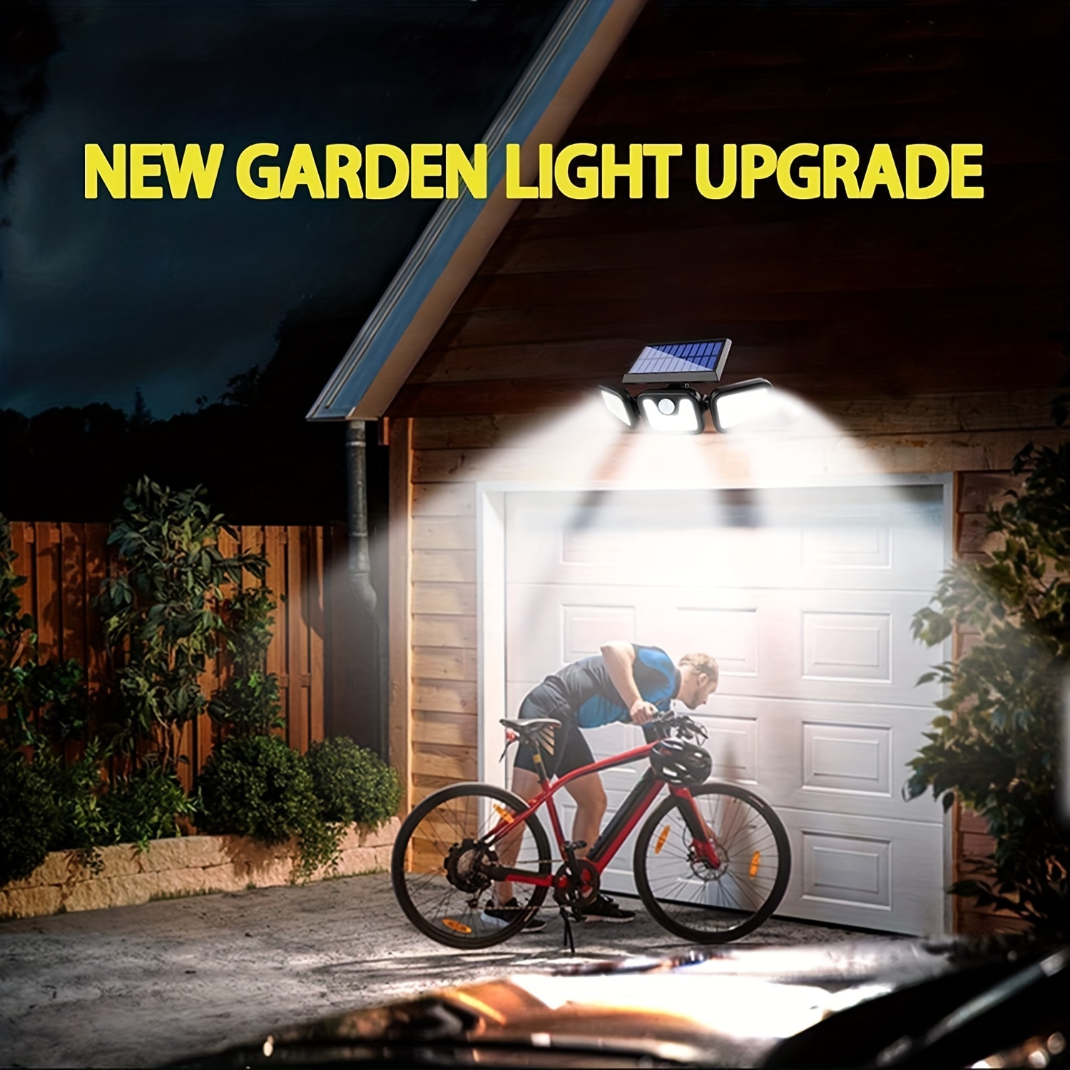 74 LED Solar Powered Motion Se - огляд і ціна Outdoor Power Garage