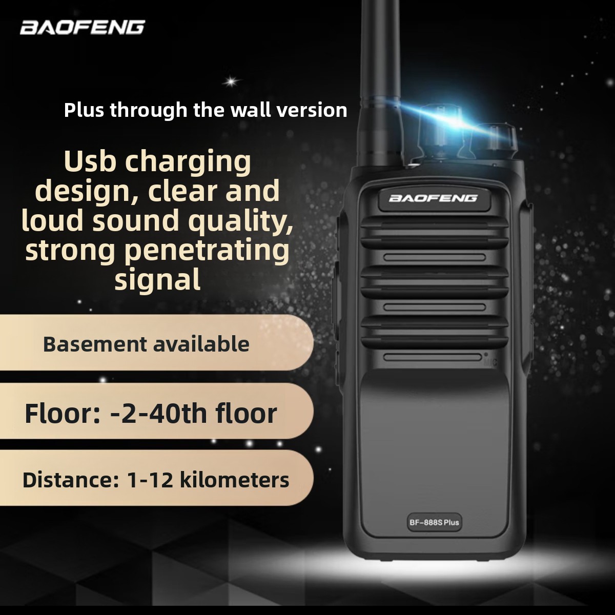 Baofeng BF-888S Plus Wall-pene - огляд і ціна Outdoor Power Plus