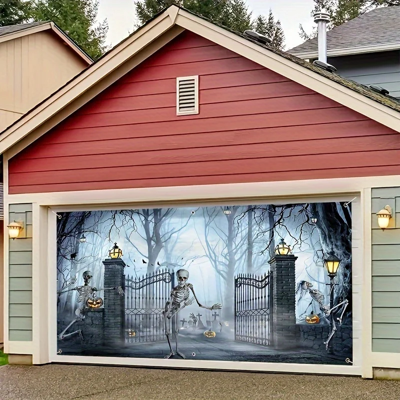 Spooky Halloween Garage Door B - огляд і ціна Outdoor Power Garage