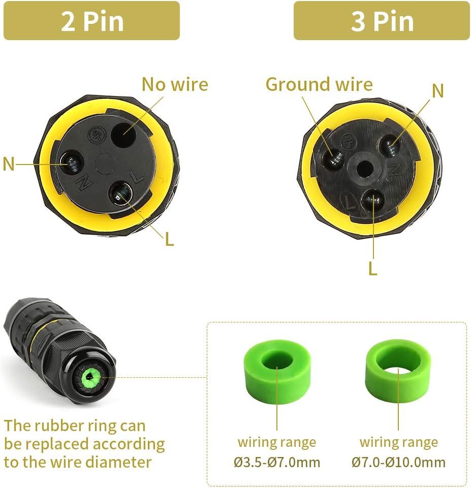 M16 2PIN 3PIN IP68 Waterproof  - огляд і ціна Outdoor Power Wire