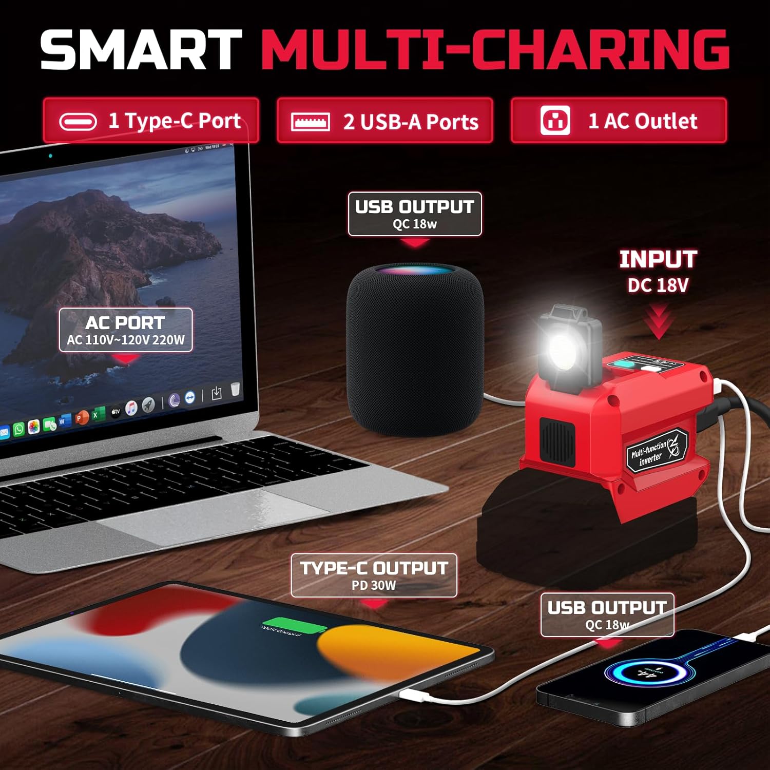 Kzreect 220W Power Inverter Co - огляд і ціна Outdoor Power Inverter