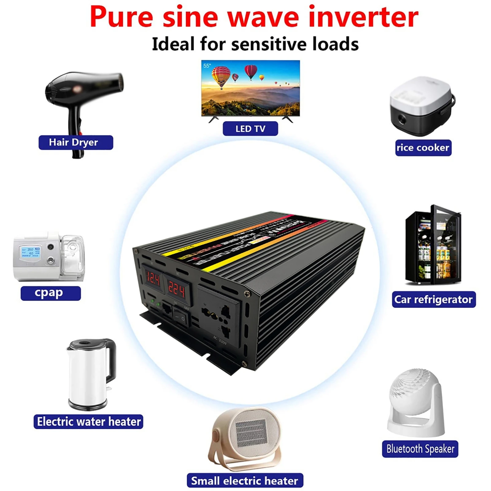 10000/12000W Pure Sine Wave In - огляд і ціна Outdoor Power Inverter